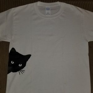 Black Kiddie Cat Kids T-Shirt